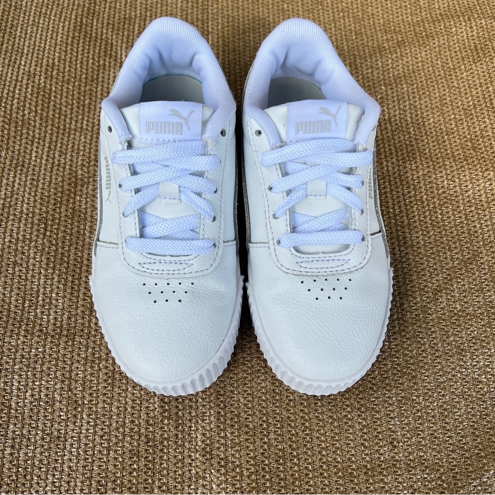Puma Carina White For Girl Size 1C